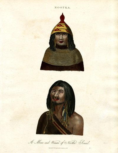 En mand og en kvinde fra Nootka Sound af John Pass