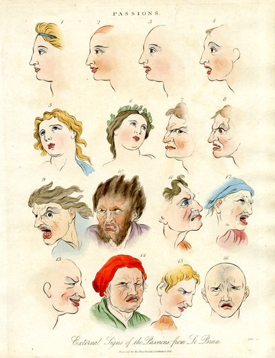 Ydre tegn på lidenskaberne fra Le Brun af John Pass