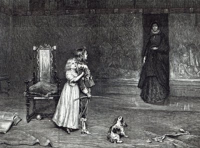 Grevinden af Derbys udseende i det gyldne rum, scene fra Scotts 