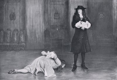 Hertugen af Monmouth trygler for sit liv, illustration fra 