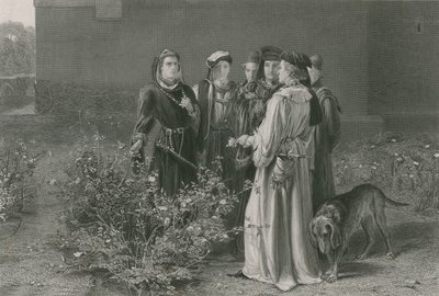 Scenen i tempelhaven, Kong Henrik VI, første del af John Pettie