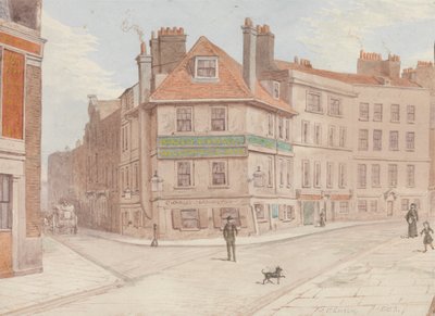 Northumberland Head Inn på hjørnet af Fort St. og Gun St., Spitalfields af John Phillipps Emslie