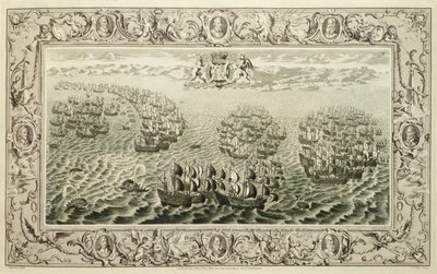 Armada (gravering fra et gobelin), 1739 af John Pine