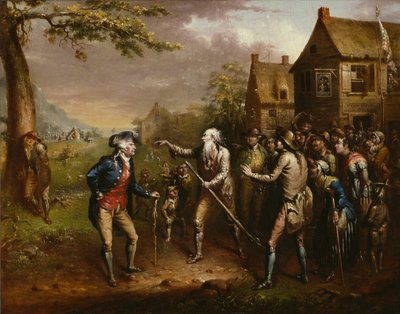 Rip Van Winkle, 1829. af John Quidor