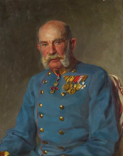 Kejser Franz Joseph I i en østrigsk feltmarskals tjenesteuniform af John Quincy Adams