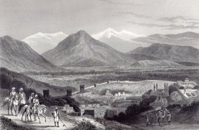 Cabul fra Bala Hissar, graveret af J. Stephenson, ca. 1870 af John Ramage