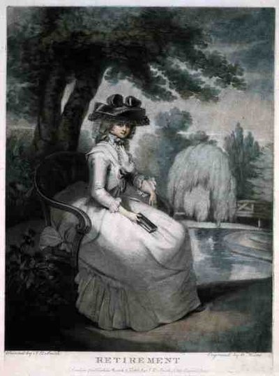 Pensionering, indgraveret af William Ward (1766-1826), pub. af kunstneren af John Raphael (after) Smith