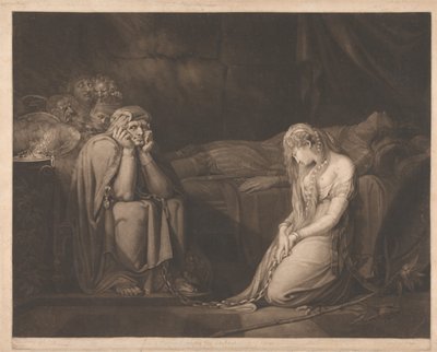 Bellsane og Parzival under Urmas fortryllelse af John Raphael Smith