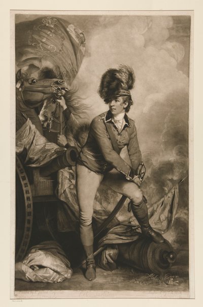 Oberst Tarleton (Sir Bennastre Tarleton, 1754-1883) af John Raphael Smith