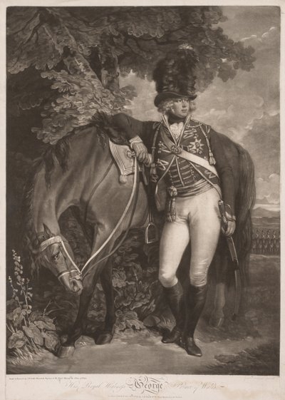 George, Prins af Wales, 1792. af John Raphael Smith