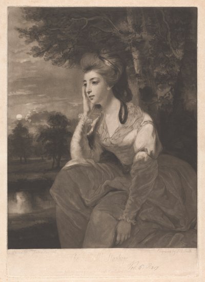 Ærede fru Stanhope af John Raphael Smith