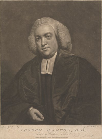 Joseph Warton, Master of Winchester College af John Raphael Smith