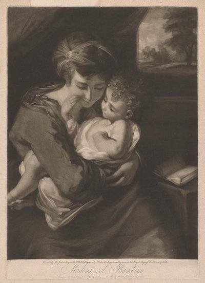 Madonna med barn af John Raphael Smith