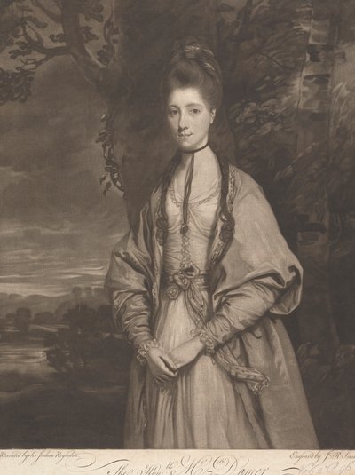 Den ærede Mrs. Anne Seymour Damer (født Conway) af John Raphael Smith
