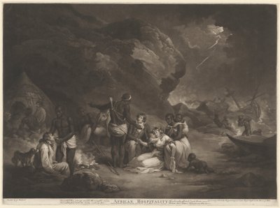 Afrikansk gæstfrihed af John Raphael Smith after George Morland
