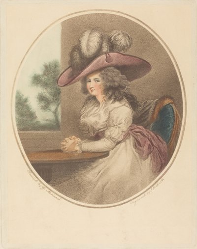 Anne Ward Morland (Delia in Town) af John Raphael Smith after George Morland