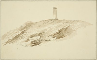 Fyr på Flade Holm af John Reverend Eden