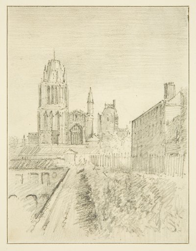 Redcliffe Church og en del af Alfred Wharf (tegning, akvarel) af John Reverend Eden