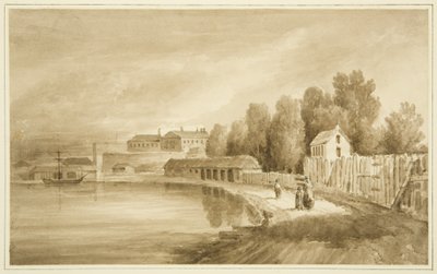 Ropewalk og bagsiden af New Gaol af John Reverend Eden