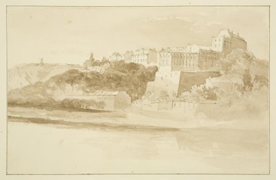 Udsigt fra Rownham, der viser Windsor Terrace (blyant og akvarel på papir) af John Reverend Eden