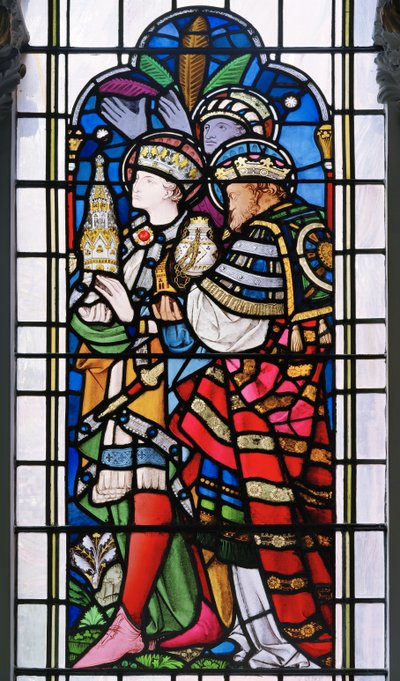 Adoration of the Magi, 1859 (farvet glas) af John Richard Clayton