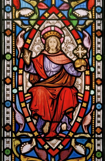 Great Milton, St Mary, Clayton & Bell, John Richard Clayton (1827-1913), Kristus i majestæt, ca. 1859 af John Richard Clayton