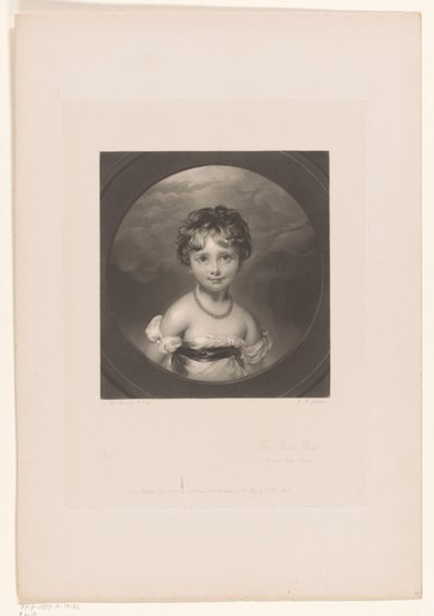 Portret af Emily Ashley-Cooper The Rose Bud / (Nuværende Lady Ashley) (titel på objektet) af John Richardson Jackson