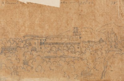 Et kloster ved La Cava nær Vietri, 22. september af John Robert Cozens