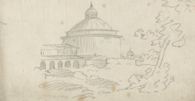Ariccia (grafit på papir) af John Robert Cozens