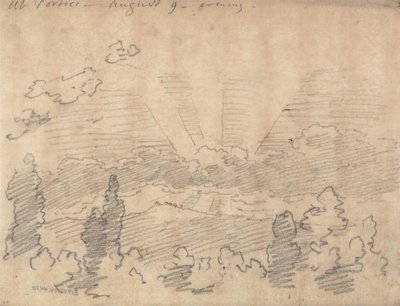 I Portici, om aftenen den 9. august af John Robert Cozens