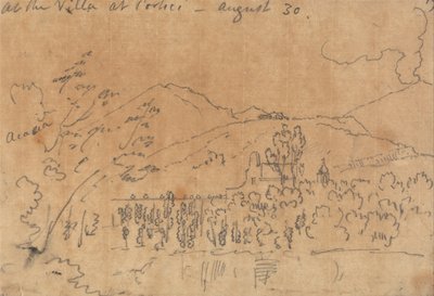 I villaen i Portici, 30. august af John Robert Cozens