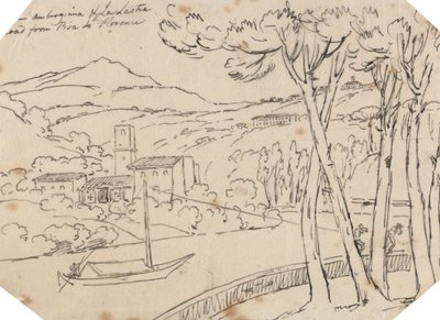 Mellem Ambrogiana og La Lastra af John Robert Cozens