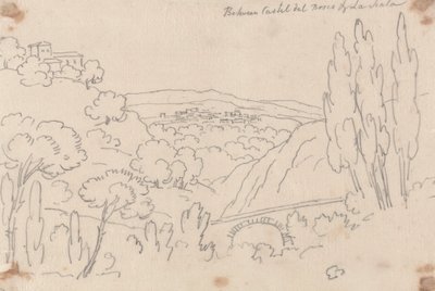 Mellem Castel del Bosco og La Scala af John Robert Cozens