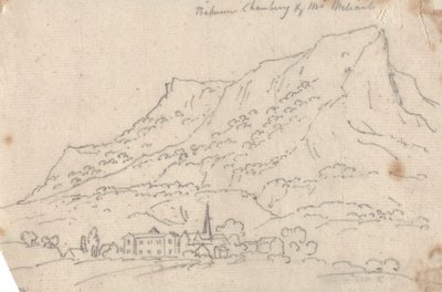 Mellem Chamberg og Mt. Meliant af John Robert Cozens
