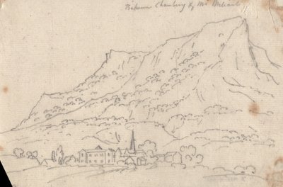 Mellem Chamberg og Mt. Meliant af John Robert Cozens