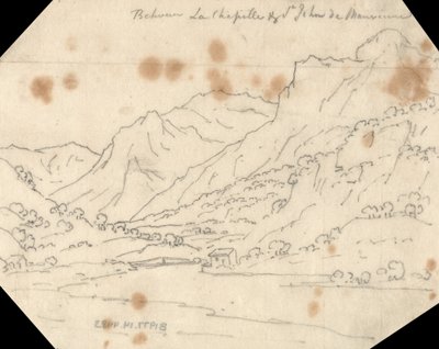 Mellem La Chapelle og St. John de Maurienne af John Robert Cozens