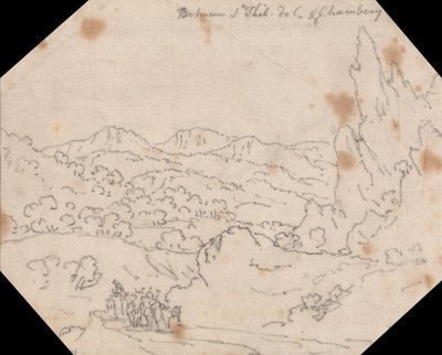 Mellem Saint-Thibaud-de-Couz og Chambery af John Robert Cozens