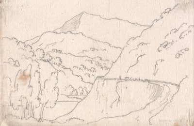 Mellem Tavarnelle og Capriano af John Robert Cozens