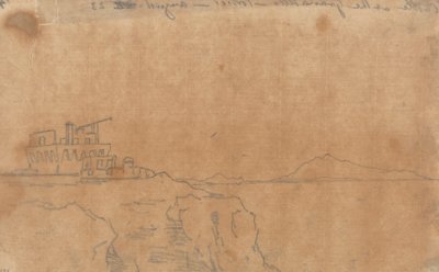 Slot ved Granatello, Portici, 23. august af John Robert Cozens
