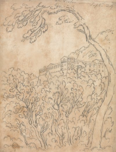 Kloster i Vietri af John Robert Cozens
