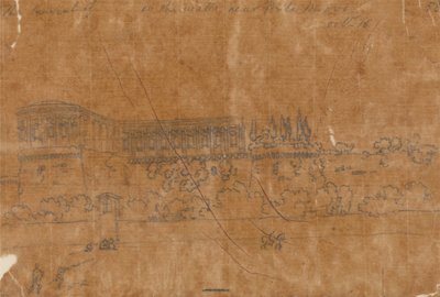 Kloster nær Ponte Nuovo, 16. oktober af John Robert Cozens