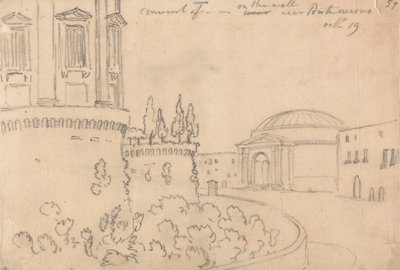 Kloster nær Ponte Nuovo, 19. oktober af John Robert Cozens
