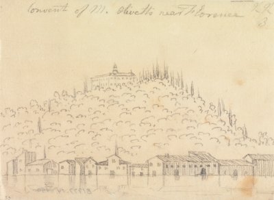 Klosteret Monte Olivetto nær Firenze af John Robert Cozens