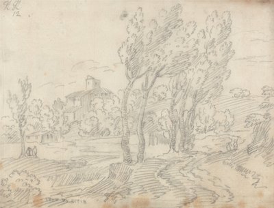 Klosteret Monte Olivetto nær Firenze af John Robert Cozens