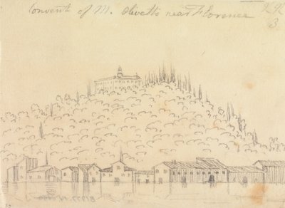 Klosteret Monte Olivetto nær Firenze af John Robert Cozens