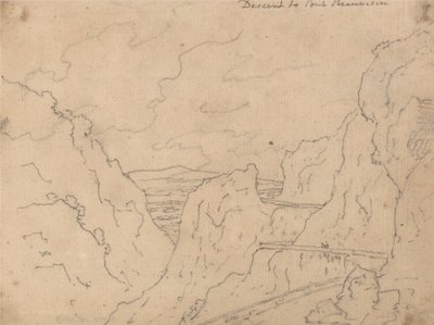 Nedstigning til Pont de Beauvoisin af John Robert Cozens