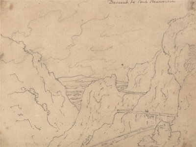 Nedstigning til Pont de Beauvoisin af John Robert Cozens