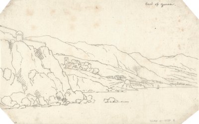Øst for Genova af John Robert Cozens