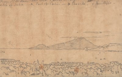 Fra Sir W. Hamiltons Villa, Portici, 12. august af John Robert Cozens