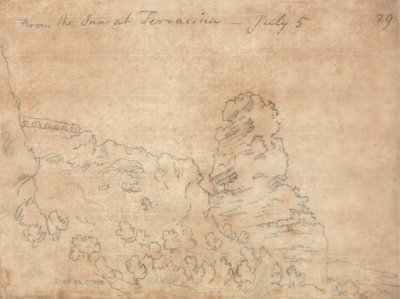 Fra kroen på Terracina af John Robert Cozens